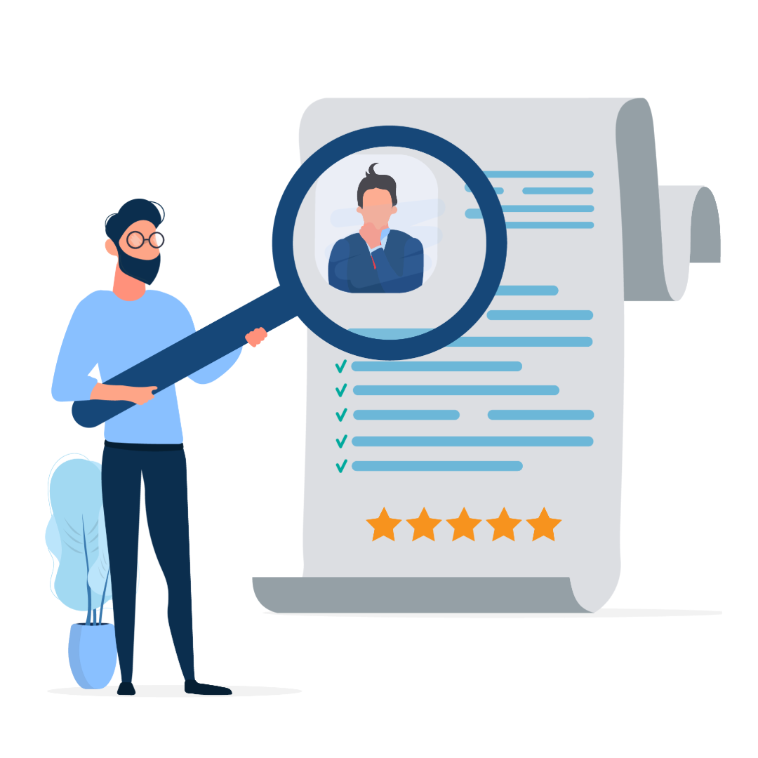 Recruiter using ATS software